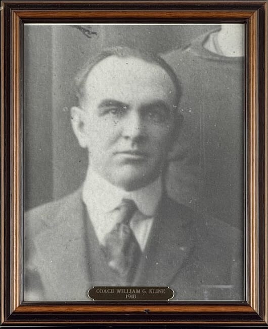 Black-and-white portrait of William G. Kline in a suit and tie.